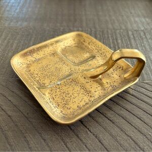 Noritake Glass Ring Dish Hand Painted Japan